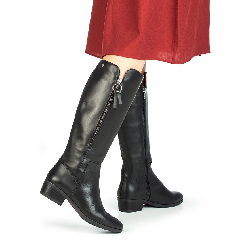 Women's Pikolinos DAROCA Knee-high Boots Black | NZ GQ08123